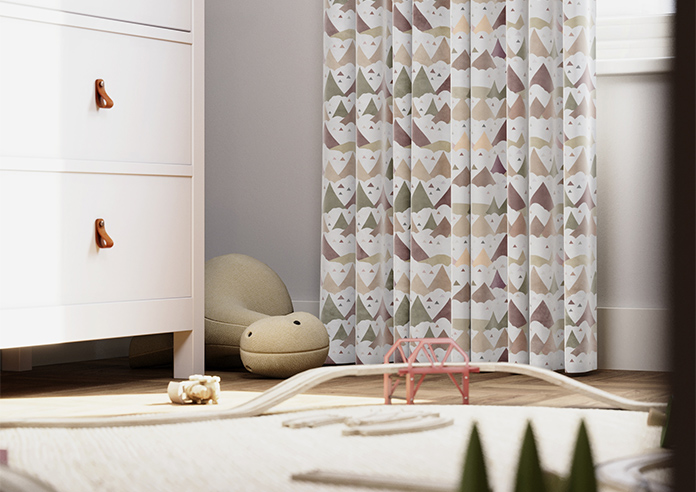 Cloudy Peaks, Rosey Hues - Made to Measure Curtains - Image 5